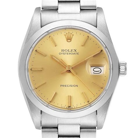 rolex mens oysterdate precision watch